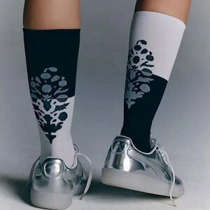 NWT Free People Movement Colorblock Buti Compression Socks Black/White O/S $28